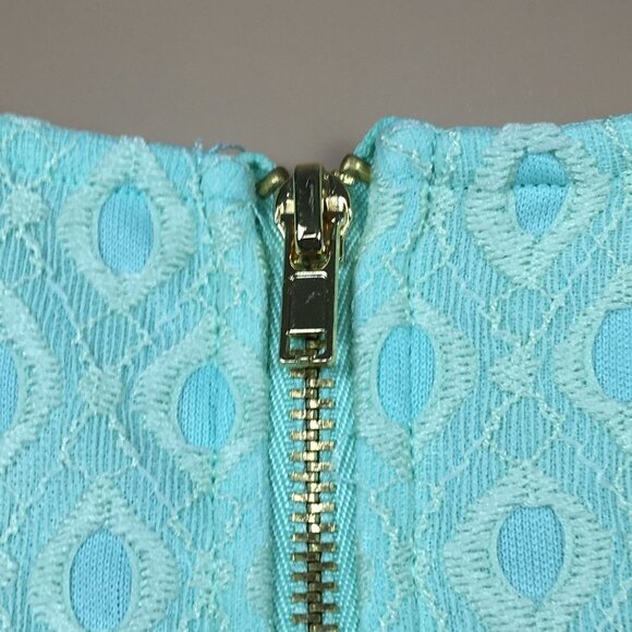 Alya Green Embroidered Mini Dress Sleeveless - Picture 6 of 8